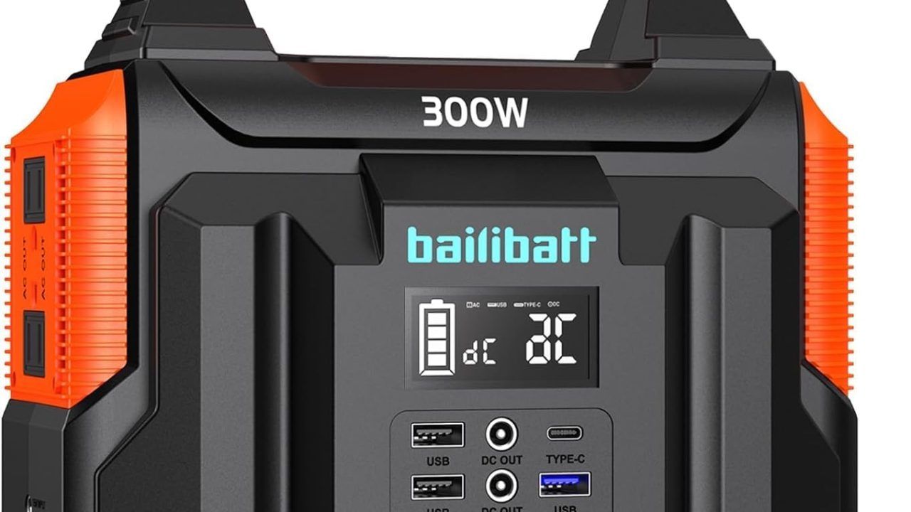 Unleash Portable Power with the Bailibatt 300W Lithium Battery Generator